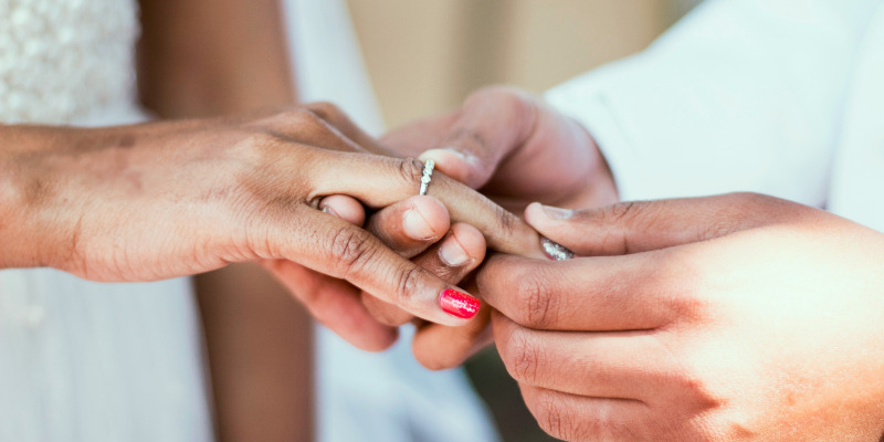 Exchanging wedding rings