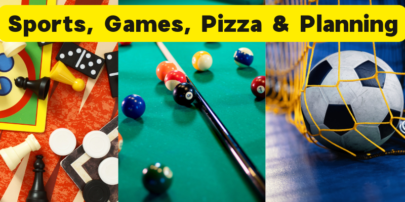 Youth - Sports, Games, Board Games, & Pizza